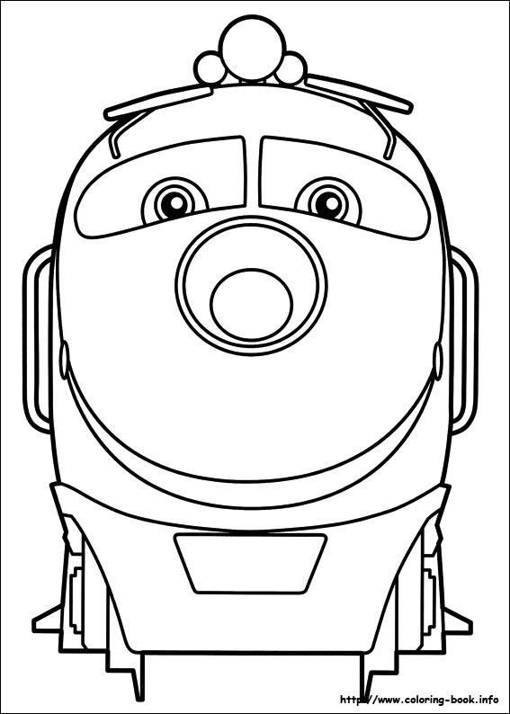 Plansa de colorat cu Chuggington 12 4